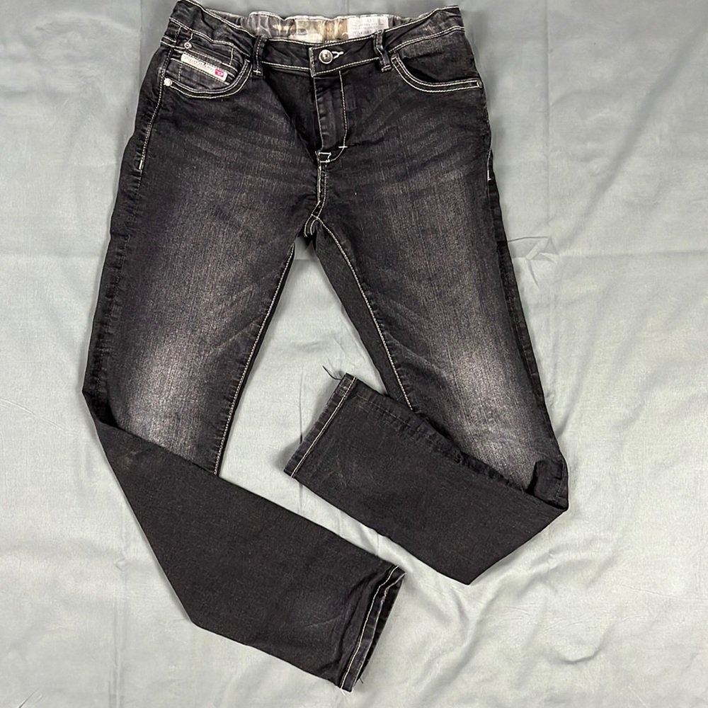 Diesel "Waykee J US" Regular Straight Jeans with Adjustable Waist | Size 14Y